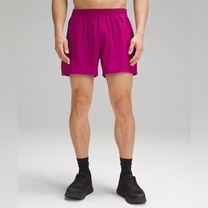 Lululemon Pace Breaker Short 5" Linerless In Magenta Purple Size XXL New w/ tag
